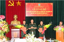 Bổ nhiệm các chức vụ lãnh đạo của hai cấp Tòa án Quân sự Quân khu